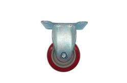 China 5 Inch Medium Duty Fixed Caster Fixed PU Caster Wheel for Cart supplier