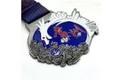 China Die-struck Engraving Medal Covered in Glitter supplier