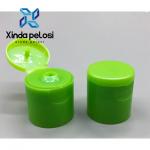 Polish Blue 24/410 PP Smooth Surface Cosmetic Flip Top Bottle Caps For Cream Bottle for sale