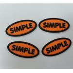 Eco Friendly 3D Badge PVC Silicone Rubber Labels Heat Transfer Customized