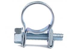 China Heat Resistance Mini 2 Ear Hose Clamps Petrol Pipe Clips supplier