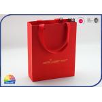 New Year Festival Gift Package Red Paper Bag Customized Gold Stamping for sale