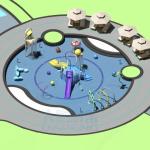 New Design Water Games Splash Pad Playground Outdoor Small Aqua Park Equipment Modern for Children for sale