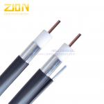 Black Signal Coaxial Cable / Fiber Trunk Cable Aluminum Tube For Broadband Network , 1000 MHZ for sale