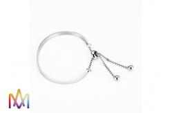 China 11g Adjustable 304 Stainless Steel Open Cuff Bangle supplier