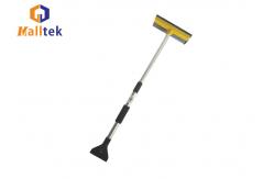 China Telescopic Aluminium Pole Window Snow Scraper 25*120cm With Sponge supplier