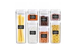 China 7Pcs Plastic Multiple Size Food Airtight Storage Containers With Lids supplier