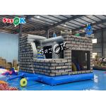 Dino Stroll Inflatable Bounce House Slide With Ball Pit Pool