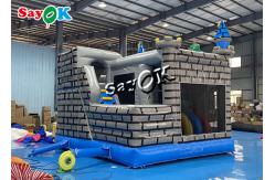 China Dino Stroll Inflatable Bounce House Slide With Ball Pit Pool supplier