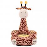 Giraffe Kids Plush Sofa Cartoon Animal Little Sofa Kindergarten Baby Chair for sale