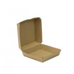 Kraft Paper Burger Box Custom-Printed Eco-Friendly Takeaway Packaging for Restaurants for sale