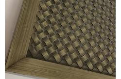 China Frame Design Metal Architectural Wire Mesh Screen With Antique Copper supplier