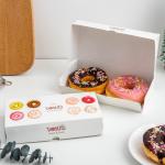 Eco Friendly Paperboard Food Container Paper Box Folders Custom Bakery Donut Boxes for sale