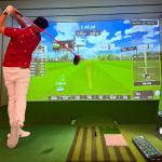 Golf Simulator Smart Screen With Hologram Interactive Projection Golf Training Aids for sale