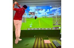 China 3d Projection Screen Virtual Home Indoor Golf Simulator System supplier