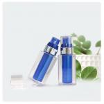 PETG airless pump bottle Dual chamber plastic bottle square bottom for sale