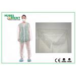 White Disposable Coveralls Non Woven For Medical Without Hood With Free Sample for sale