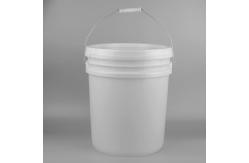 China Chemical Round Plastic Bucket with 1L Capacity and Heat Transfer Printing supplier