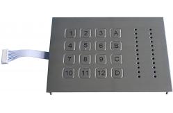 China Ruggedized Weatherproof Metal Keypad With 16 Keys for acces control system supplier