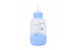 China Anti Scalding Silicone Nipple Set 100ml Kitten Feeding Bottle Customization supplier