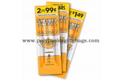 China Flat Shape Aluminum Foil Laminated Cigar Wrap Bag With Zipper supplier