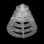 6 Tier Acrylic Macaron Stand 30.5x30.5x27cm Macaron Cake Tower Stand for sale