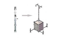 China Customized Mobile Camera Unit Light Tower Build-In 7m Manual Mast supplier