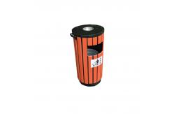 China 35L waste bins outdoor garbage cans with lids public recycling bins supplier