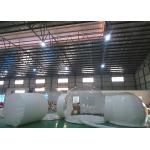 CE EN14960 Three Rooms Glamping Tent , Inflatable Bubble Lodge Tent With Metal Tunnel