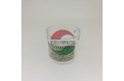 China 50ML Clear Plastic Cylinder , Transparent PET Easy Open Can with Alu Lid supplier