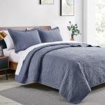 3 Piece King Size Bedspreads Soft  Summer Quilt Microfiber 100% Polyester for sale