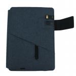 Custom Print Logo Hardcover Soft Pu Leather Wireless Charging Notebook With Usb
