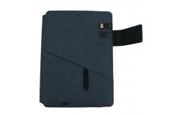 China Custom Print Logo Hardcover Soft Pu Leather Wireless Charging Notebook With Usb supplier