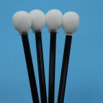 708 Lint Free Black Handle Circular Sponge Stick Cleanroom Swab Car Care Lollipop Foam Swab for sale