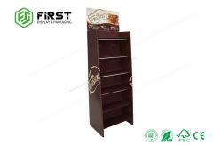 China CMYK Printing POS Floor Standing Cardboard Shelf Display Rack For Chocolate supplier