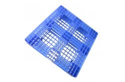 China Grid 4 Way Rackable Plastic Pallets 1000 x 1000 High Density Polyethylene supplier