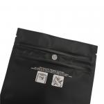 Matte Black Child Resistant k Pouches Smell Proof Carts Sativa Indica Weed THC Mylar Bag for sale