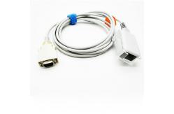 China 14 Pin DB9 Plug  Pulse Oximeter Cable , Class I  Lncs Patient Cable supplier