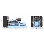 900kw 1000kva WEICHAI Diesel Generator 1000kw 1250kva 12M33 720A Diesel Engine Generator for sale