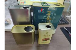 China Custom Printed Polished Olive Oil Tins With Cylindrical Shape And Various Capacities supplier