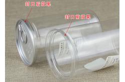 China Customized Clear Plastic Cylinder Full Open , PET Plastic Cylinder Tube 65mm Diameter supplier