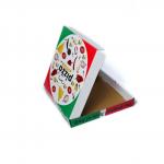 Custom Logo Size Biodegradable Fast Food Corrugated Paper Packaging Pizza Box for Environmentally-friendly Packagin for sale