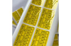 China Synthetic Paper Vinyl Tamper Seal Stickers Custom Printing Die Cut Label Sticker supplier