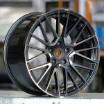China Custom Porsche Cayenne RS Spyder Design OEM Wheels Gun Metal High Gloss Black for sale