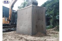 China Galvanized Steel HESCO Defensive Barrier / Mesh Galvanized Gabion Box supplier