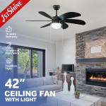6*MDF Blades 42 Inch Ceiling Fan with Pull Chain Control and Lighting Solutions Service for sale