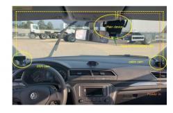 China Analog Camera 4G Dash Cam 4CH Mobile DVR System Fleet Management supplier