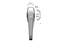 China Paddlockable Garage Door Handle Lock Silver Key Cylinder Lock supplier