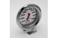 China Waterproof Oven Temp Thermometer Silver With Stainless Steel Clamp Stand supplier