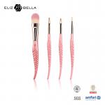 4pcs Travel Makeup Brushes With 100% Synthetic Hair And Plastic Handle With Special Tail Handle for sale
